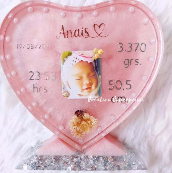cuadro de resina para bebe