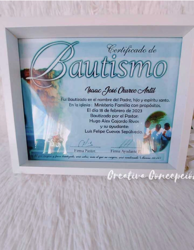 certificado presentacion