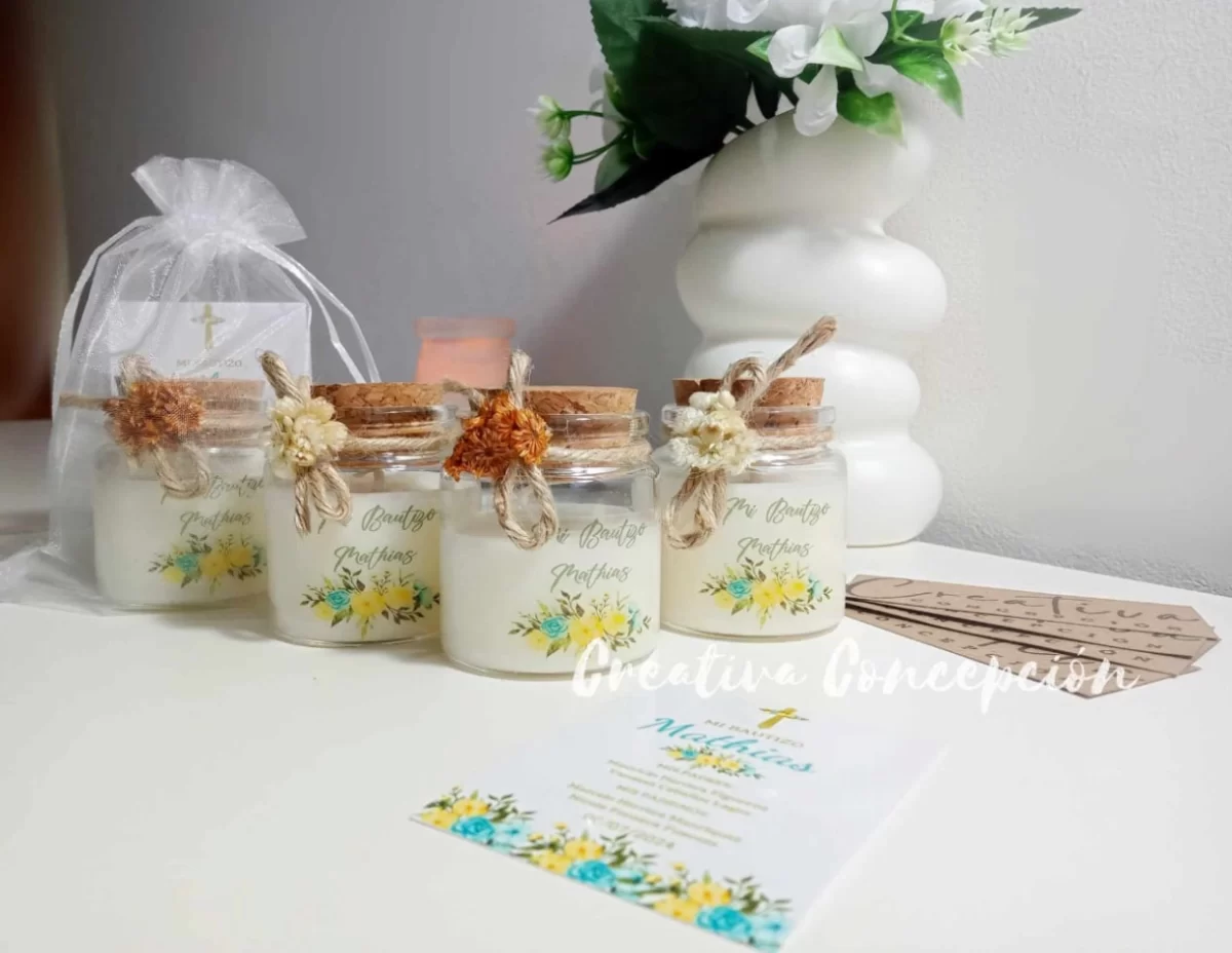 velas para bautizo personalizadas